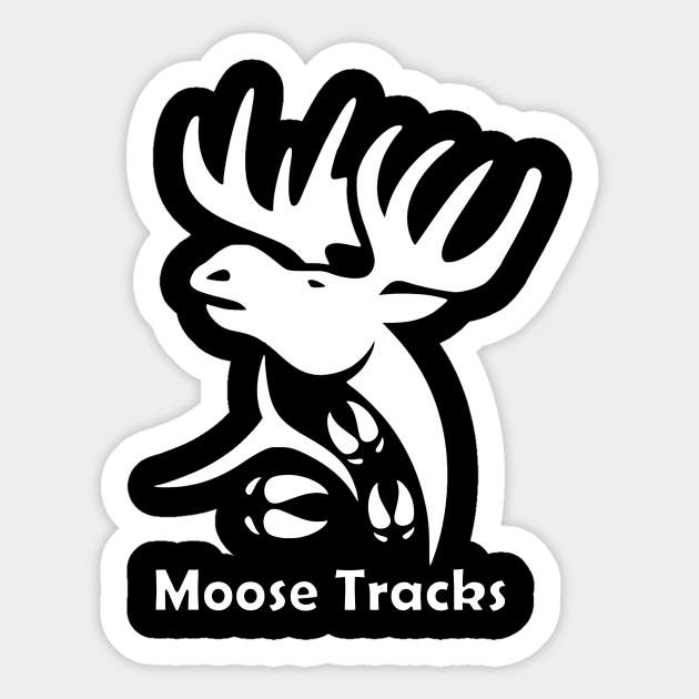 Moose Tracks Sticker by CritterCommand